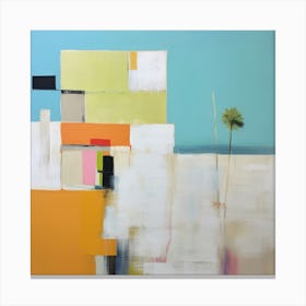 Vibrant Minimalistic House 8 Canvas Print