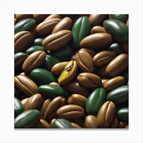 Green Coffee Beans 3 Canvas Print
