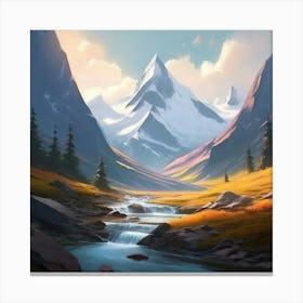 Landscape Painting 6 Canvas Print