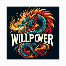 Willpower Dragon 1 Canvas Print