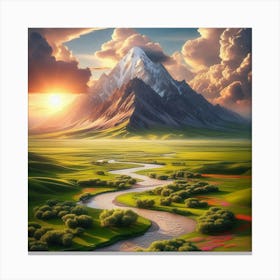 Landscape Painting 55 Canvas Print