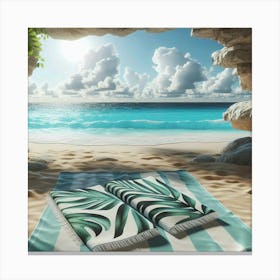 Beach Towel Canvas Print