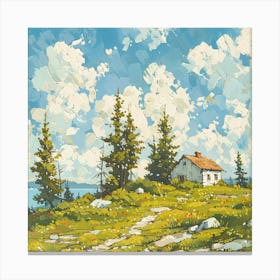 House On The Hill Canvas Print