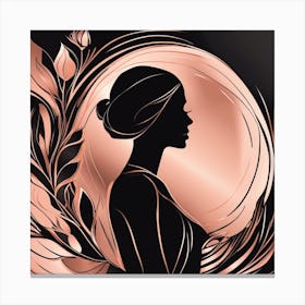 Rose Frame Canvas Print