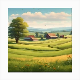 Farm Landscape 11 Canvas Print