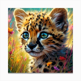 Cheetah Cub Canvas Print