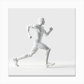 Human Figure Running Canvas Print