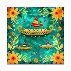 Onam Inspired Banner Canvas Print