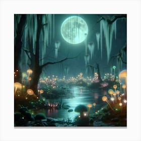 Mushroom Forest 4 Canvas Print