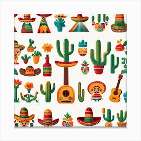 Mexican Hats 10 Canvas Print
