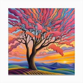 Sunset Tree 2 Canvas Print