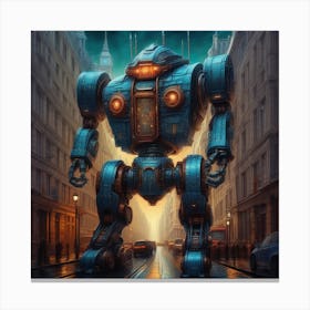 Robot City 9 Canvas Print