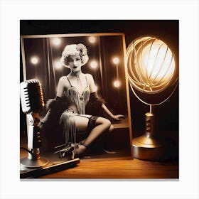 1920's Burlesque Dancer ~Reimagined 43 Canvas Print