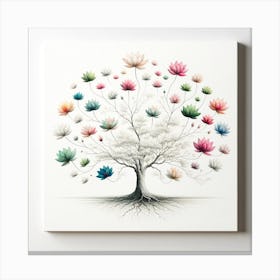 Lotus Tree 2 Canvas Print