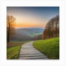 Path To The Sunset 4 Canvas Print