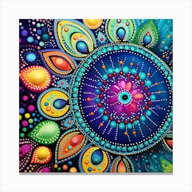 Colorful Mandala Canvas Print