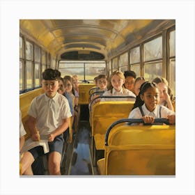 School Bus (4) Canvas Print