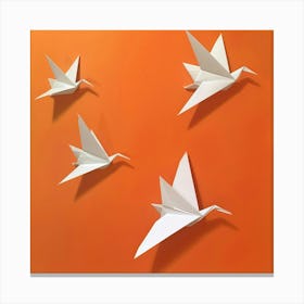 Origami Cranes 1 Canvas Print