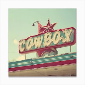 Cowboy Stock Videos & Royalty-Free Footage Canvas Print