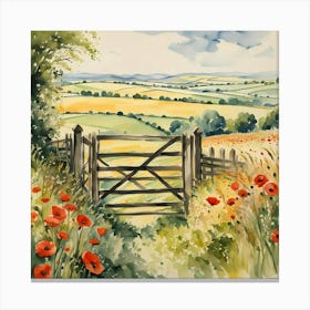 the old gate Canvas Print