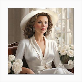 Leonardo Diffusion Xl Classic Elegance Captures White Women In 0 Canvas Print