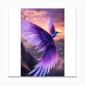 Purple Phoenix Canvas Print