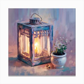 Candlelit Lantern 2 Canvas Print