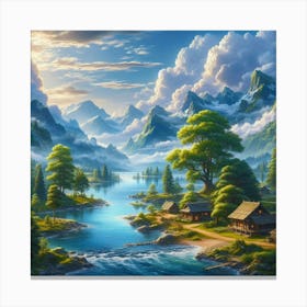 Landscape Painting 2 Canvas Print