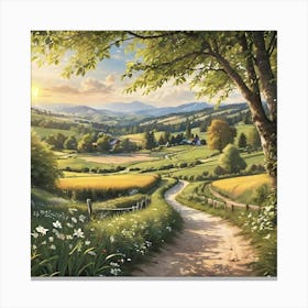 Country Road 14 Canvas Print