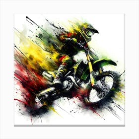 Motocross Rider 3 Canvas Print