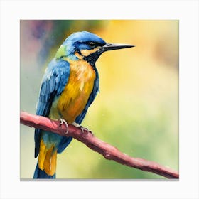 Watercolor Bird (1) Canvas Print