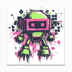 Design Retro 8 Bit Space Invader 1 Canvas Print