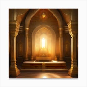 Golden Palace Interior Canvas Print