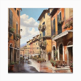 Street In Italy Canvas Print