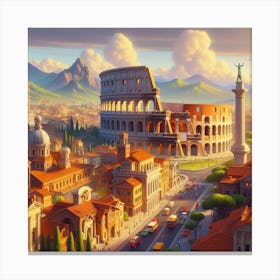 Ancient Aura: Roman Rhapsody Canvas Print