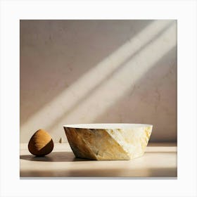 Bowl And A Spoon Canvas Print