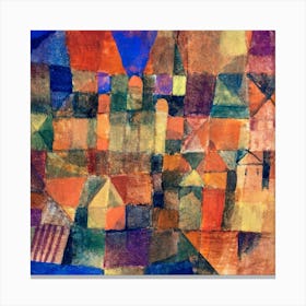 City With The Three Domes (1914) By Paul Klee Canvas Print