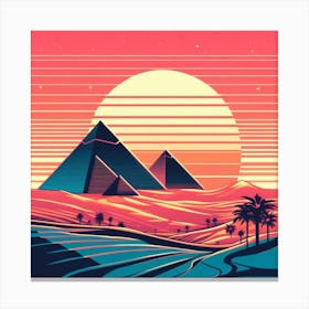 Egyptian Sunset 5 Canvas Print