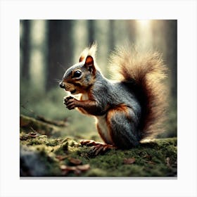 Squirrel In The Forest 62 Canvas Print