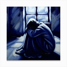 Depressed Man Canvas Print