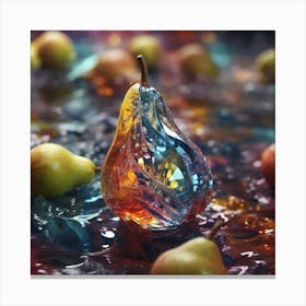 An Pear of Crystal Canvas Print