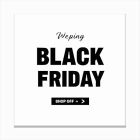 Black Friday Sell Post Templates Design (27) Canvas Print