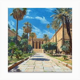 Egyptian Palace Canvas Print