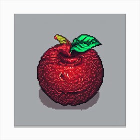 Apple Pixel Art 1 Canvas Print