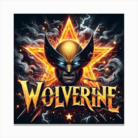 Wolverine Art Canvas Print