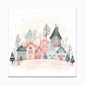 Christmas Village 30 Canvas Print