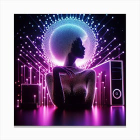 Colorful woman Canvas Print