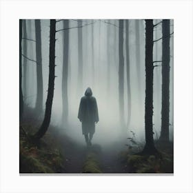 Man In The Woods 1 Canvas Print