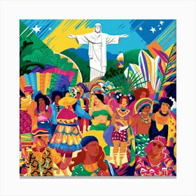 A Vibrant And Colorful Illustration Of Rio De Jane Y65ioyihreyms Egbtukvq Fnudidn T9s6m5h 5 Ydbg Canvas Print