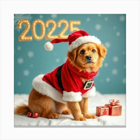 Asm Orange Dog Wearing Like Santa Celebrate The New Ye 1944640b 62cd 423b Bdba 0689d92f732b Canvas Print